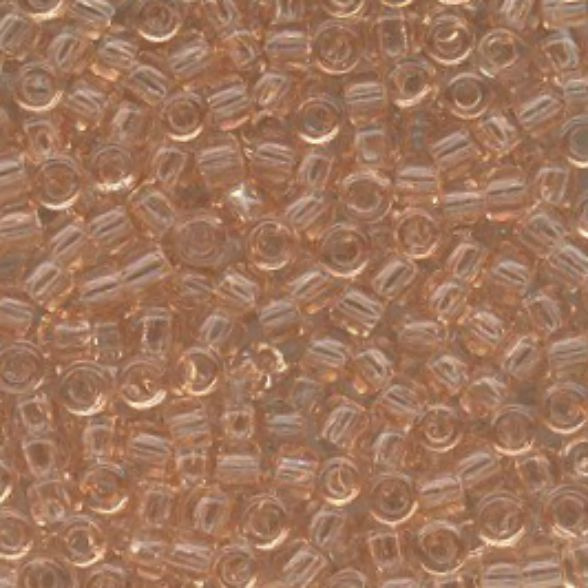Transparent - Light Peach 11/0 Japanese Seed Beads (6in tube)